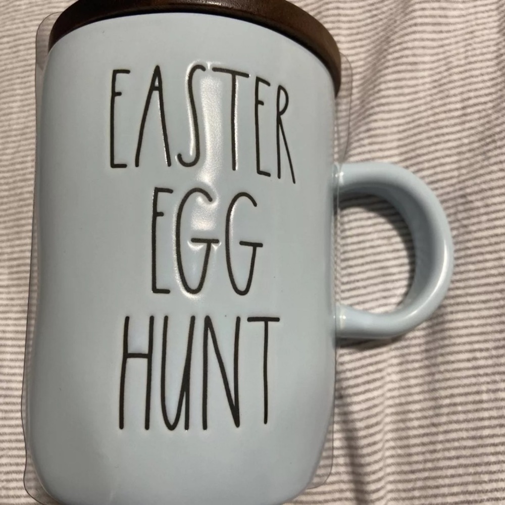 Rae Dunn Easter Easter Egg Hunt Mug With Wood Lid